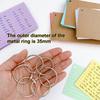 Flash Cards Lined Index Cards Study Cards with Binding Rings Revisions Cards Blank Note Cards for Vocabulary Learning