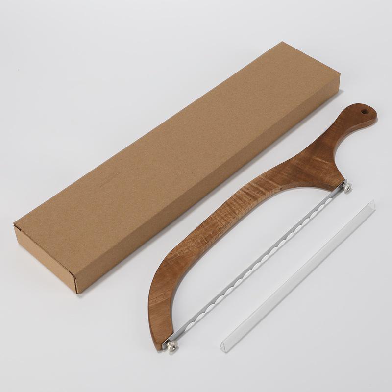 Bow-Handled Bread Slicer Knife for Toast & Baguette