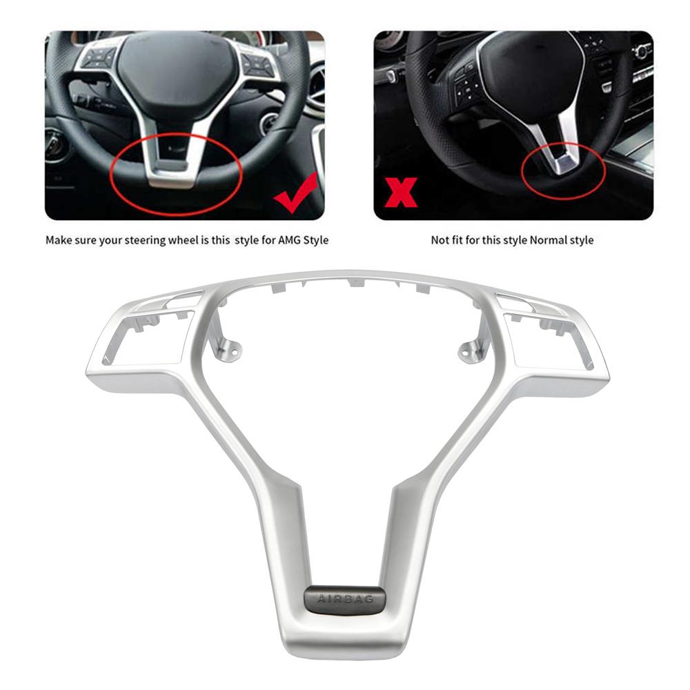 Steering Wheel Trim Cover For Mercedes Benz W204 W207 W212 C63 E63 AMG 2012-2014