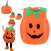 Halloween Pumpkin Costume Kids Romper Boy Girl Party Costume Cosplay for Girls Boys Stage Performance Holiday Party Clothing