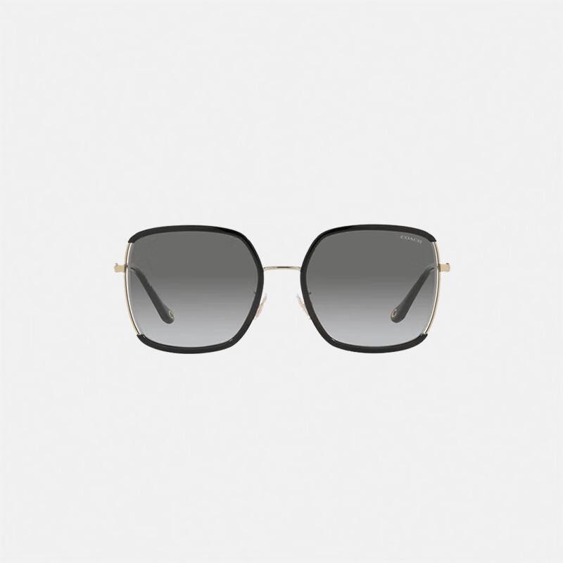 COACH Spring New Metal Square Gradient Sunglasses