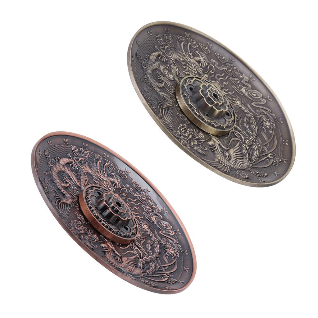 Zinc Alloy Incense Stick   Holder Dragon Pattern   Plate for Bedroom Temple Bronze