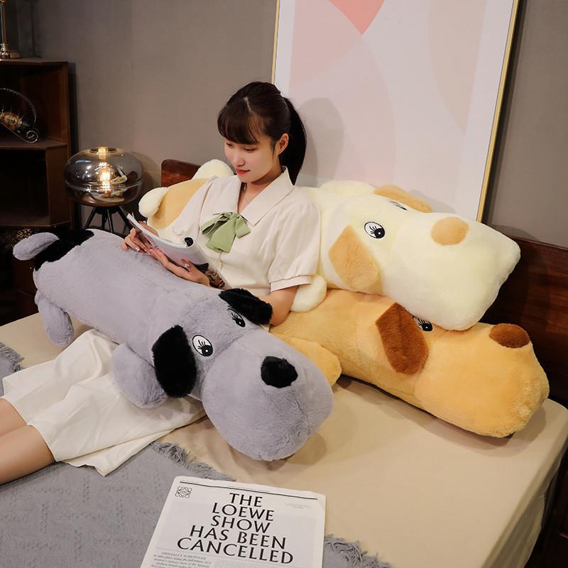 Dog Throw Long Pillow Stuffed Toy Bed Doll With Bedcloth Children Gift Birthday