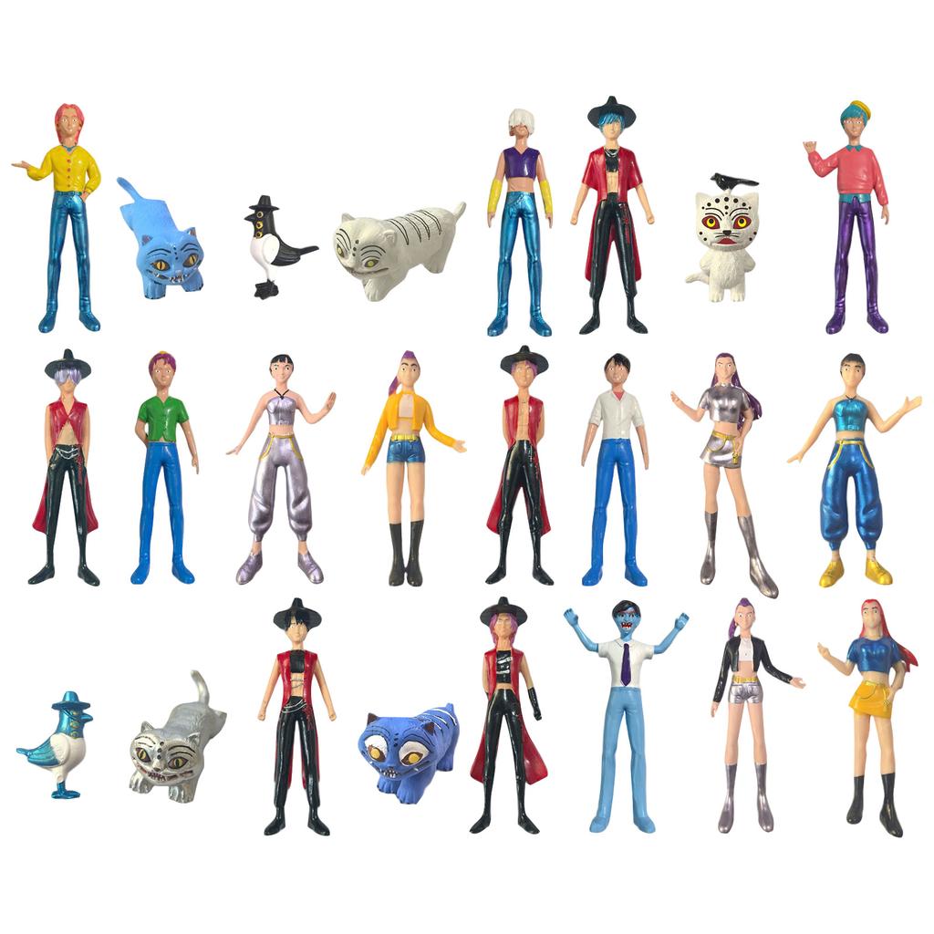 Non-movable Doll Collection Version Scale Doll Desktop Ornaments