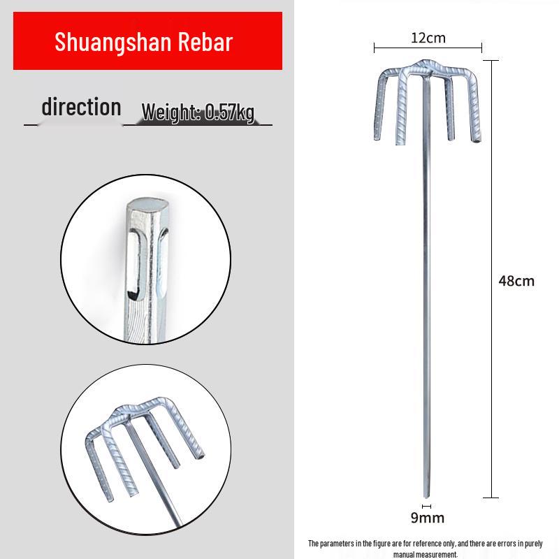 Stainless Steel Multi-use Mixing Rod for Cement, Paint, and Mortar - Compatible with Electric, Hammer, and Impact Drills