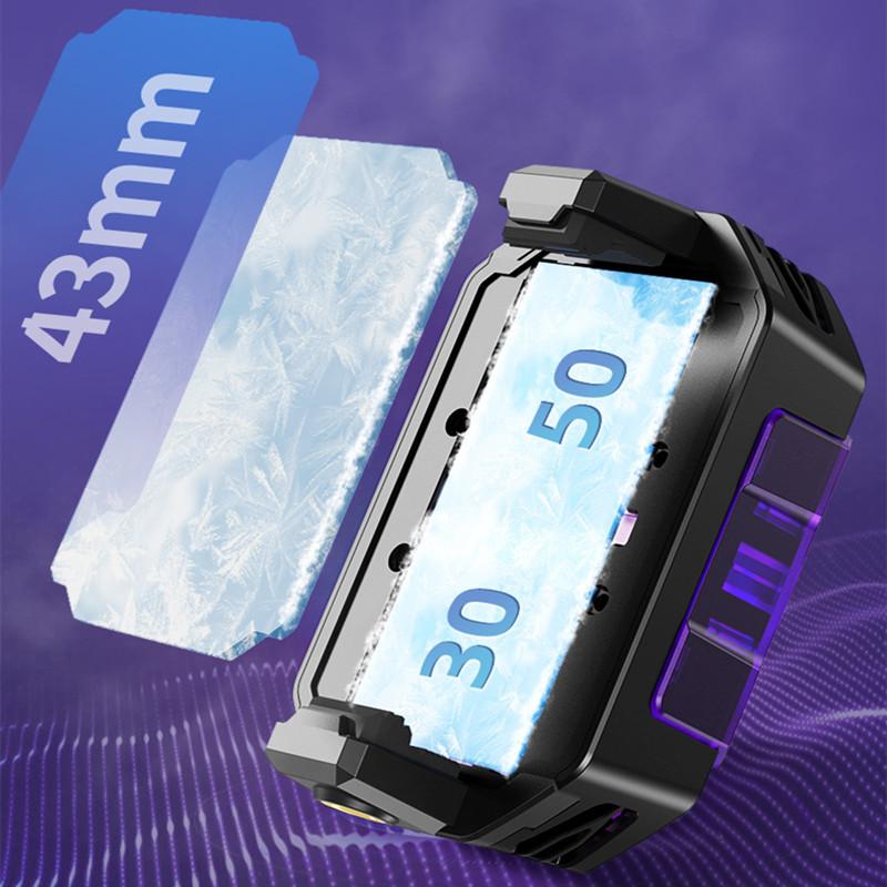 X65 Phone Cooler for IPhone 14 Prp Max Samsung Mute Semiconductor Cooling Fan for PUBG Game Cool Heat Sink for Live Dropship