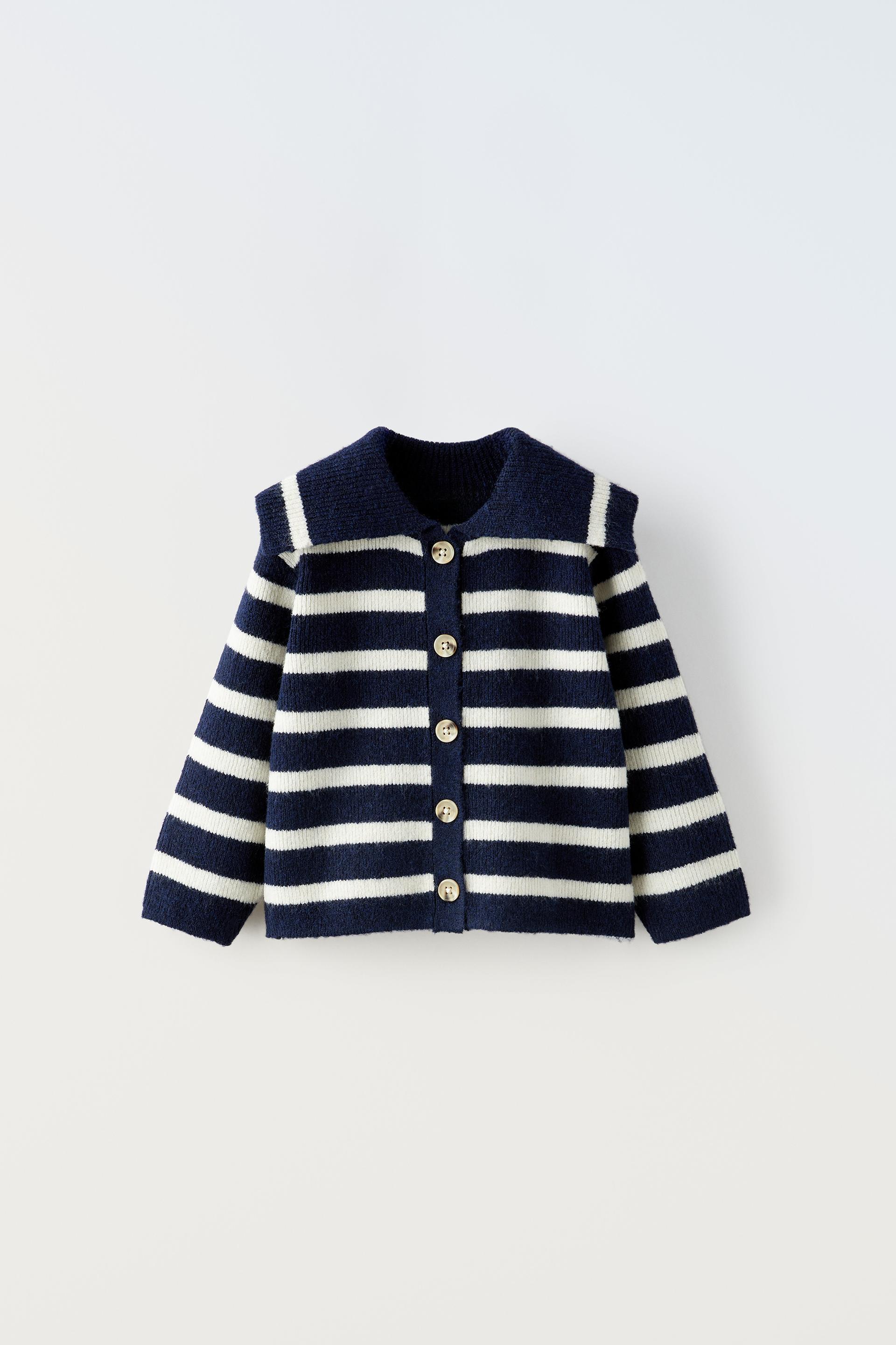 

ТРИКОТАЖНЫЙ КАРДИГАН В ПОЛОСКУ