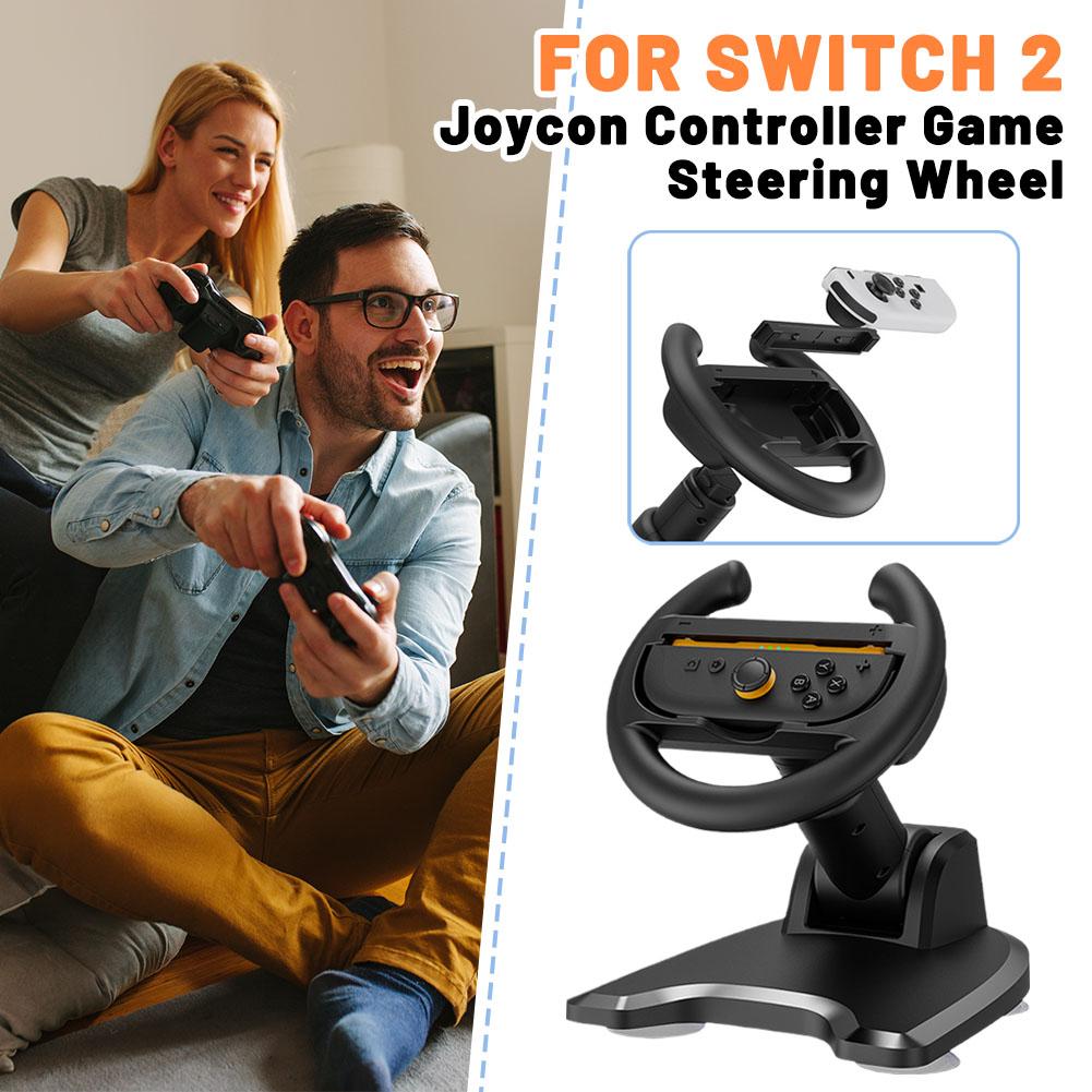 Universal Racing Wheel Stand for Switch & Switch2 Joycon Game Wheel Controller with Secure Suction Cup Base for NS2 Accessories