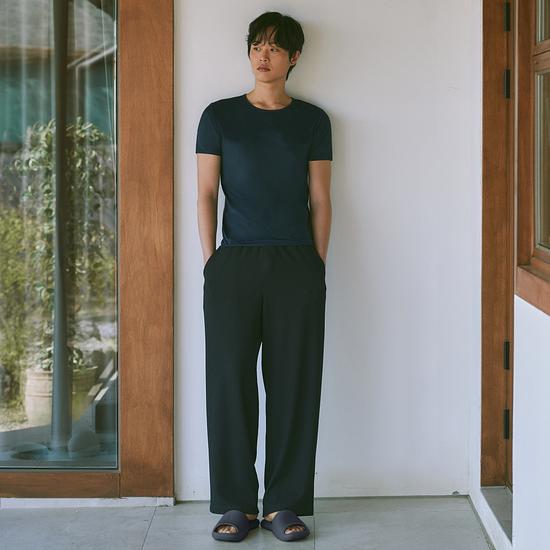 TopTen Men's Crinkle Wide Pants MSF2PT1906