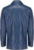 Formal Stylish Fashion Men Blazer Navy Blue Handmade Genuine Leather Lambskin