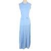 Elegant French Knitted Dress: Sleeveless, Beaded, Hollow-out Design, Slim Fit, Round Neck - Perfect for Spring/Summer
