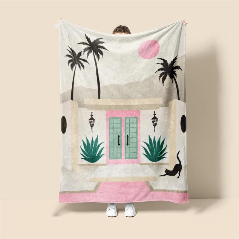 Home decoration plush Sofa blanket Anime animals Bedspread on the bed anime fluffy soft blankets thick blanket for winte