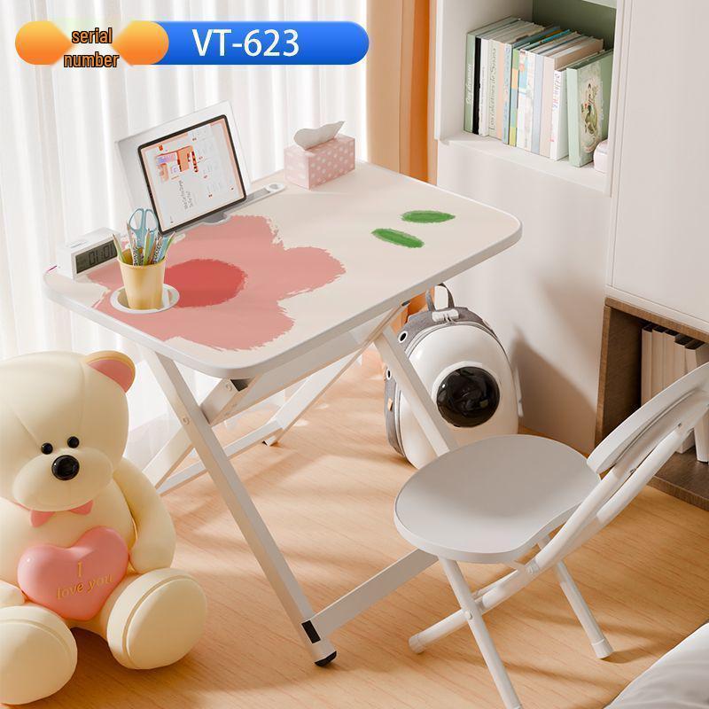 Przenośny wielofunkcyjny składany zestaw biurka i krzesełka dla dzieci - Nie wymaga montażu