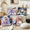 Cartethyia Anime Spiel W-Wuthering Waves Kissenbezug Mode Quadratischer Kissenbezug Schlafzimmer Sofa Zimmer Ins Dekoration Freizeit