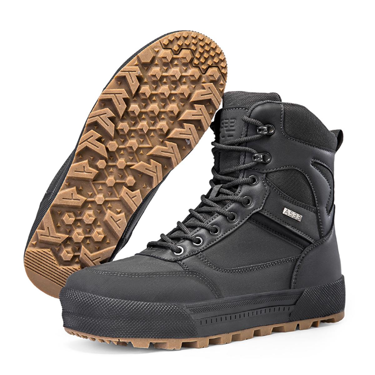 

TUINANLE Мужская обувь Уличные походные ботинки Осенние высокие Износостойкие Нескользящие Походные Внедорожные Спортивные туфли 46 серый