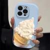 The Ice Cream Is Suitable for IPhone 16, Phone Case 15plus, Matte 14 Silicone 13, Mini Protective Case 12promax11