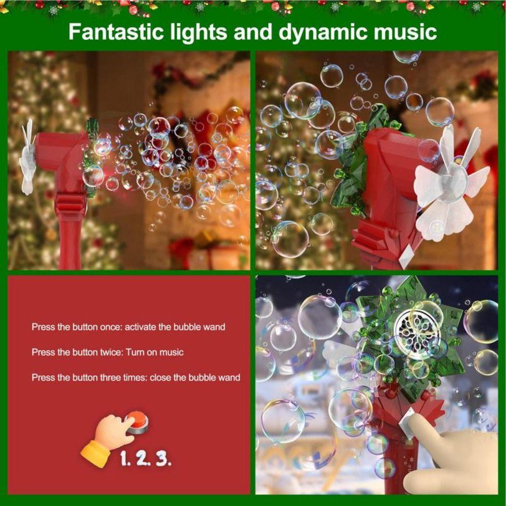 Weihnachten Santa Weihnachten elektrische Seifenblasenmaschine Kinder spielen Zubehör