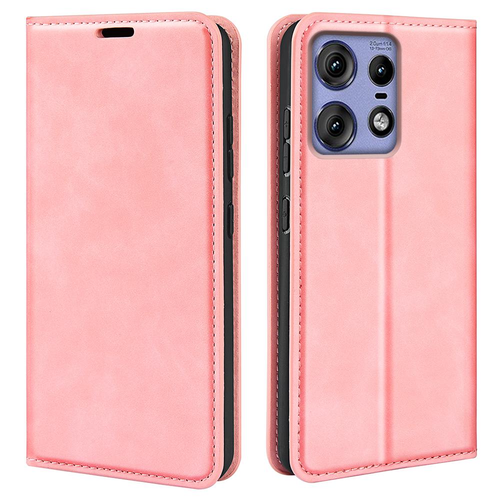 For Motorola Edge 50 Pro 5G Case Wallet Card Holder Skin-Friendly Leather Mobile Phone Cover