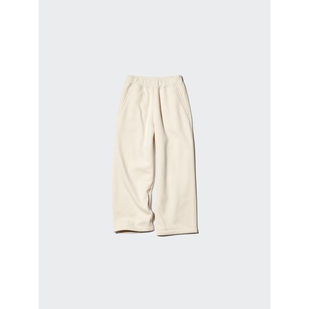 Uniqlo Girls Boa Sweat Wide Pants
