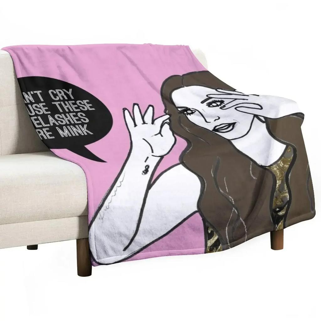 Mink Throw Blanket Soft Comfort Blanket for Reading Watching TV