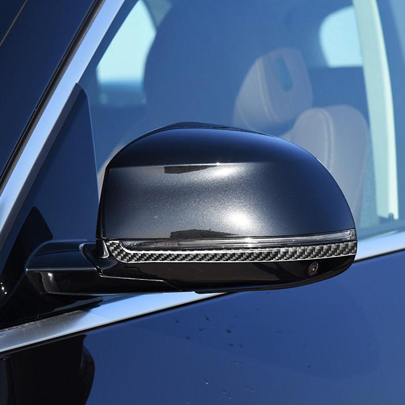 For BMW X5 X6 F15 F16 14-18 2pc Real Carbon Fiber Mirror Cover Moulding Side Mirror Wing Mirror Cover