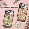 Persian Carpet Floral Pattern Phone Case For iPhone17,16,15,14,13,12,11 Plus,Pro Magnetic For Magsafe Wireless Charging