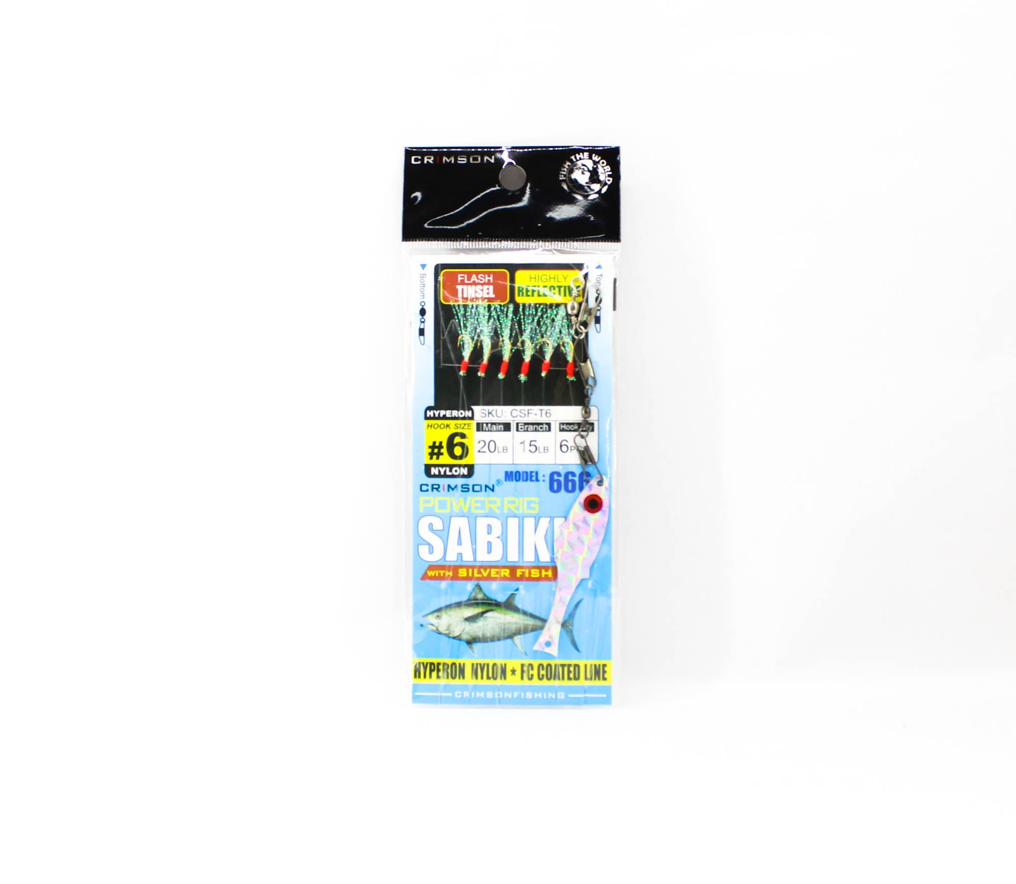 

Crimson CSF-T6 Мощная оснастка Сабики Килька Мишура Размер 6 (5687)