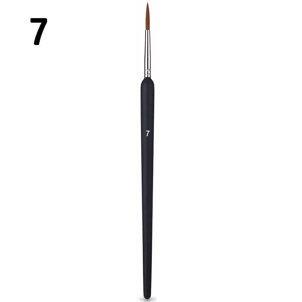 Outline Hand-Painted Watercolor Brush: Wolf Hair, Fine Line & Thick Round Handle for Chinese Painting & Nail Art.