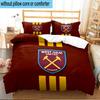 3PCS West Ham United Crest Bedding Set For Bedroom, Dormitory,Including 1pc Duvet Cover And 2pcs Pillowcases Large size Fan gift