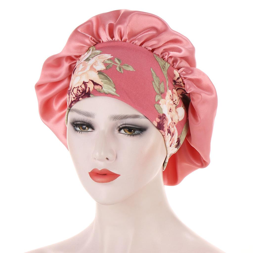 JYL TS DIY Oversized Sleep Cap Women Chemo Cap Polyester