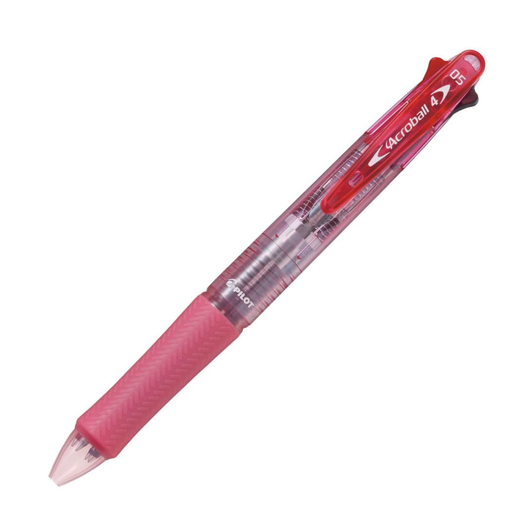 Шариковая ручка Pilot Acroball 4 Clear Soft Pink, 0,5 мм, 4 цвета (BKAB45EFCSP)