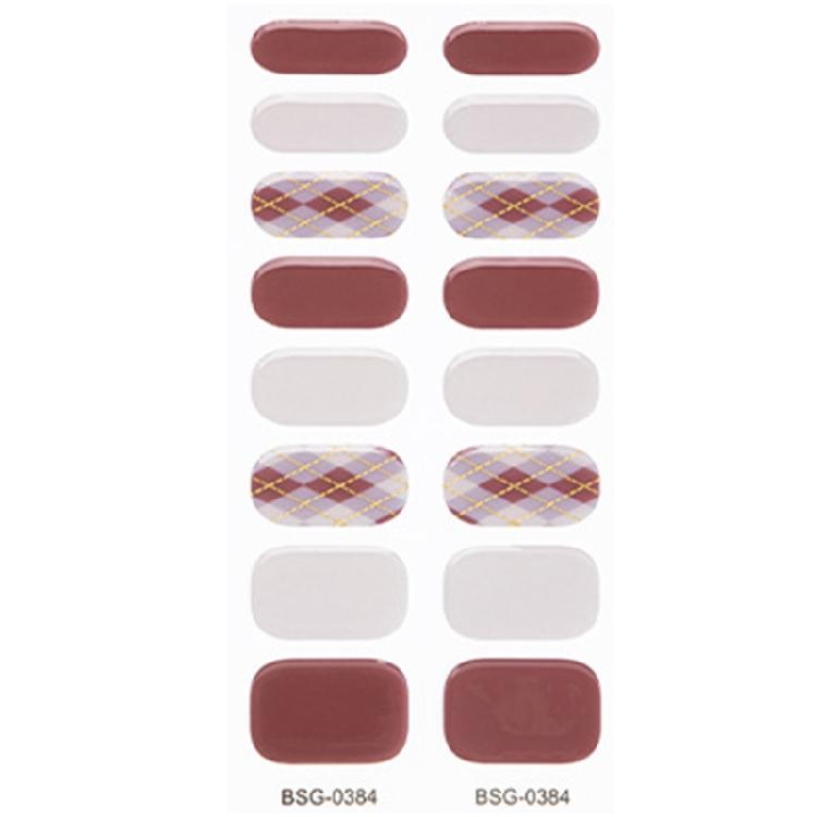 Self Adhesive Gel Nail Strips Nail Polish Stickers Nail Art Decals for Women
