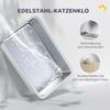 Stainless Steel Cat Litter Box with Removable Lid, Scoop, Filter Bags, for Larger Cats, White