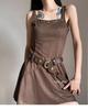 Women's 2025 High-End Leather Belt with Rivets - Trendy Wasteland Style for Skirts & Jeans