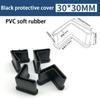 4-30 Sztuk Trójkątna Osłona 25 30 40 50L Miękka Gumowa Osłona PVC Korek do Nogi Stołu Podkładka pod Nogi Żelaznego Łóżka Kątownik Żelazny Typu L