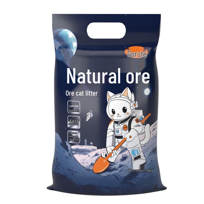 Bentonite Deodorizing Cat Litter, Low Dust, 40 Jin, Large Bag, Mineral Sand, 20 Jin