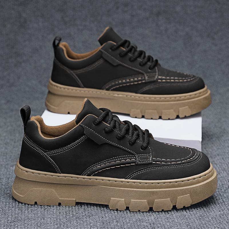 

Новые модные осенне-зимние мужские низкие ботинки Martin для студентов и мальчиков, трендовая рабочая обувь с мягкой подошвой, кроссовки Martin для охраны труда 39