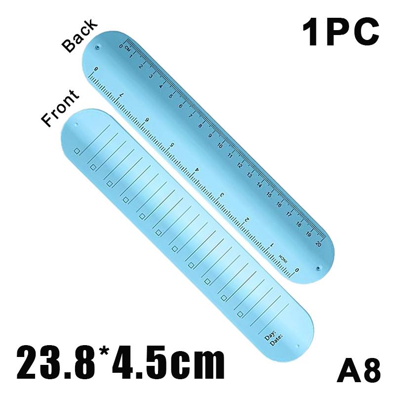 Silicone Wristband Wristband Notebook Reusable Erasable To-Do List Bracelet Curve Ruler Multi-Functional