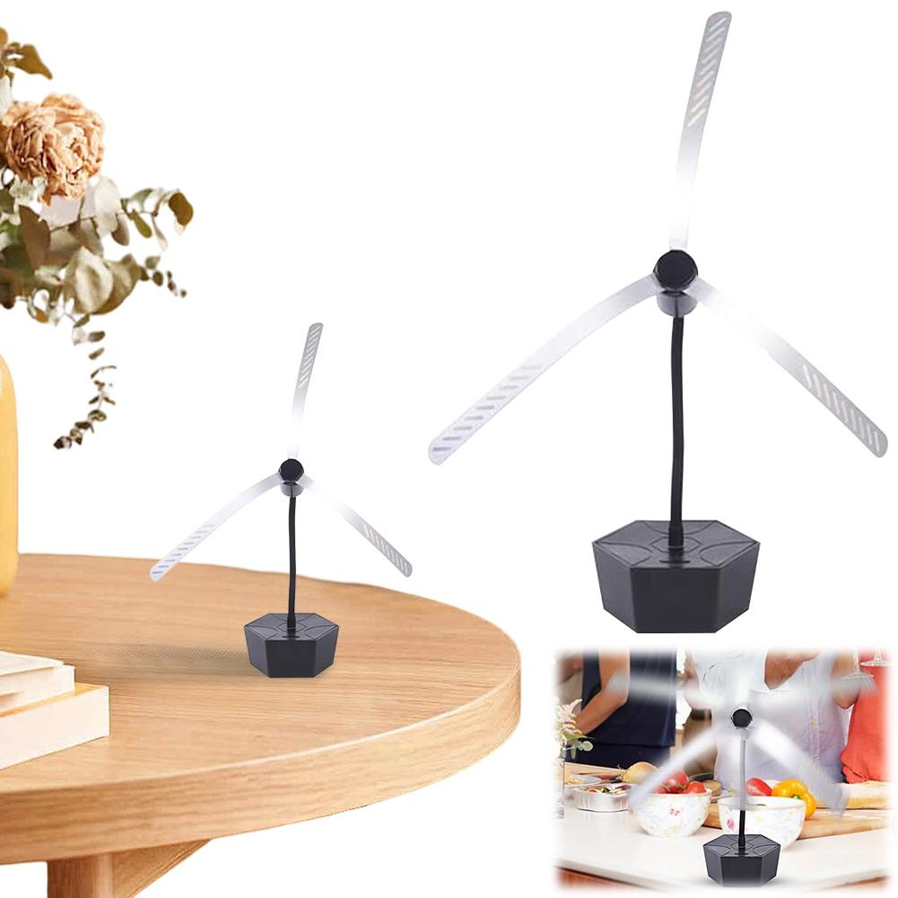 Fly Fan for Tables with Holographic Blades Flexible Fly Repellent Fan Keep Flies Away Table Top Fly Fan for Picnic BBQ