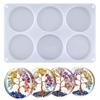 6 Cavity Round Silicone Mold Resin Coaster Molds Thick Round Coaster Silicone Molds DIY Resin Art Gifts Home Decoration