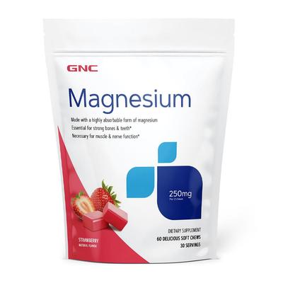 Magnezyum 250 mg Çilek, 60 Yumuşak Çiğneme
