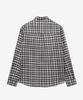 MINDBRIDGE [On][Crop Or Regular] Crease Check Black Oversized Long Sleeve Shirt
