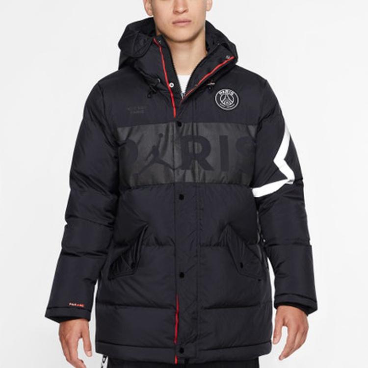 Jordan PSG Down Parka Men Outerwear Black BQ8371-010