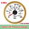 52mm Gauges Fuel Level Meter for Car Boat Yacht Gas Diesel Oil Tank Level Gauge Indicator 7colors LED Backlight Without Sensor