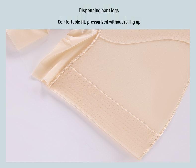 Summer Ice Silk High Waist Tummy Control Seamless Underwear