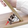2pcs 90 Degree Folding Hinge Table Legs Brackets Fold Feet For Table Chair Extension Tables Foldable Self-Locking Feet Hinges for Home