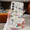Air Line Travel Label Case For Samsung Galaxy S24 S25 Ultra S23 S22 Plus S21 FE A15 A16 A25 A26 A34 A35 A36 A54 A55 A56 5G Capa
