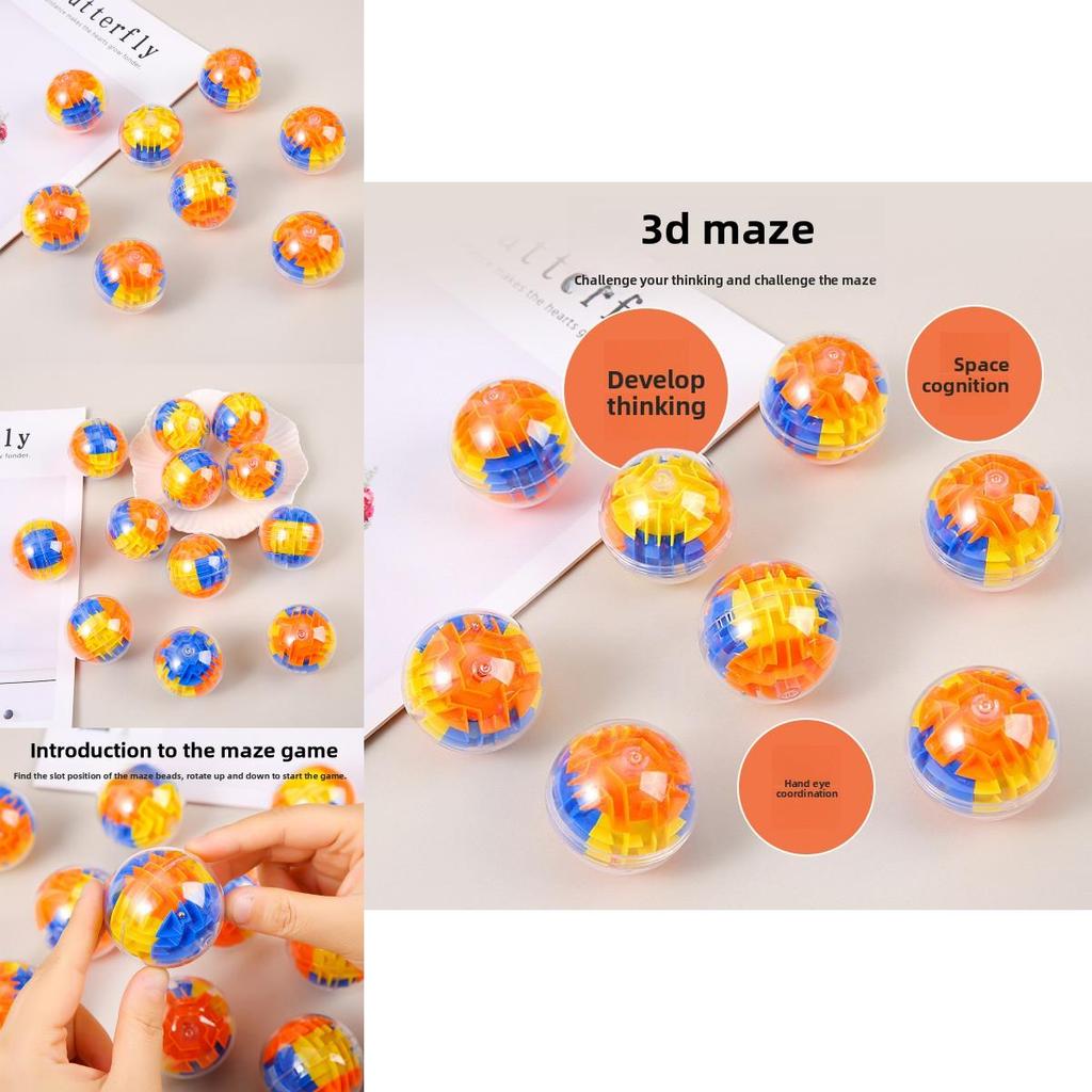 3D Magischer Würfel Labyrinth Kugel Aus Kunststoff Für Kinder Pädagogisches Spielzeug Geschenk