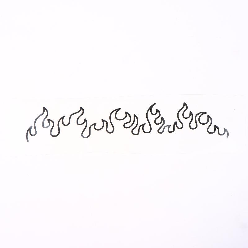 1Pcs Flame Decal Sticker For Car, Laptop, Dashboard, Mirror - Gift, Mirror Decoration | Vibrant Flame Design