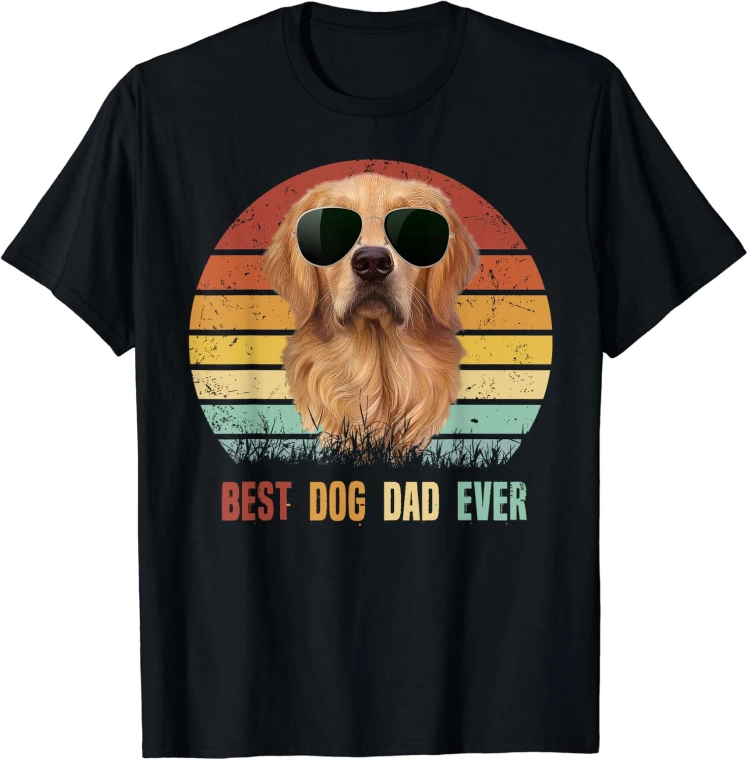 Best Dog Dad Ever Golden Retriever T-Shirt Father_s Day Gifts Gift Unisex T-Shirt 3XL
